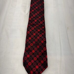 Alfani Red and Black Polka Dot Tie